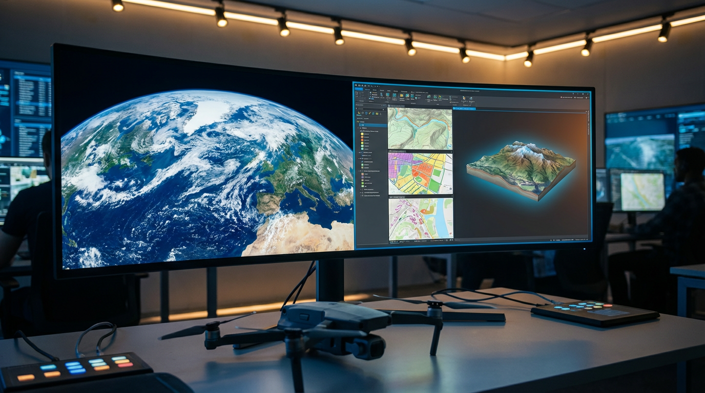 Sistemas GIS, Satélites e Integración UAS: El Ecosistema Completo de Datos Geoespaciales