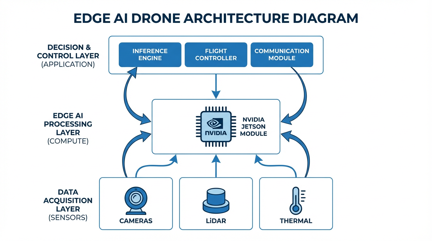 Edge AI en Drones: Procesamiento en Tiempo Real sin Dependencia de Cloud