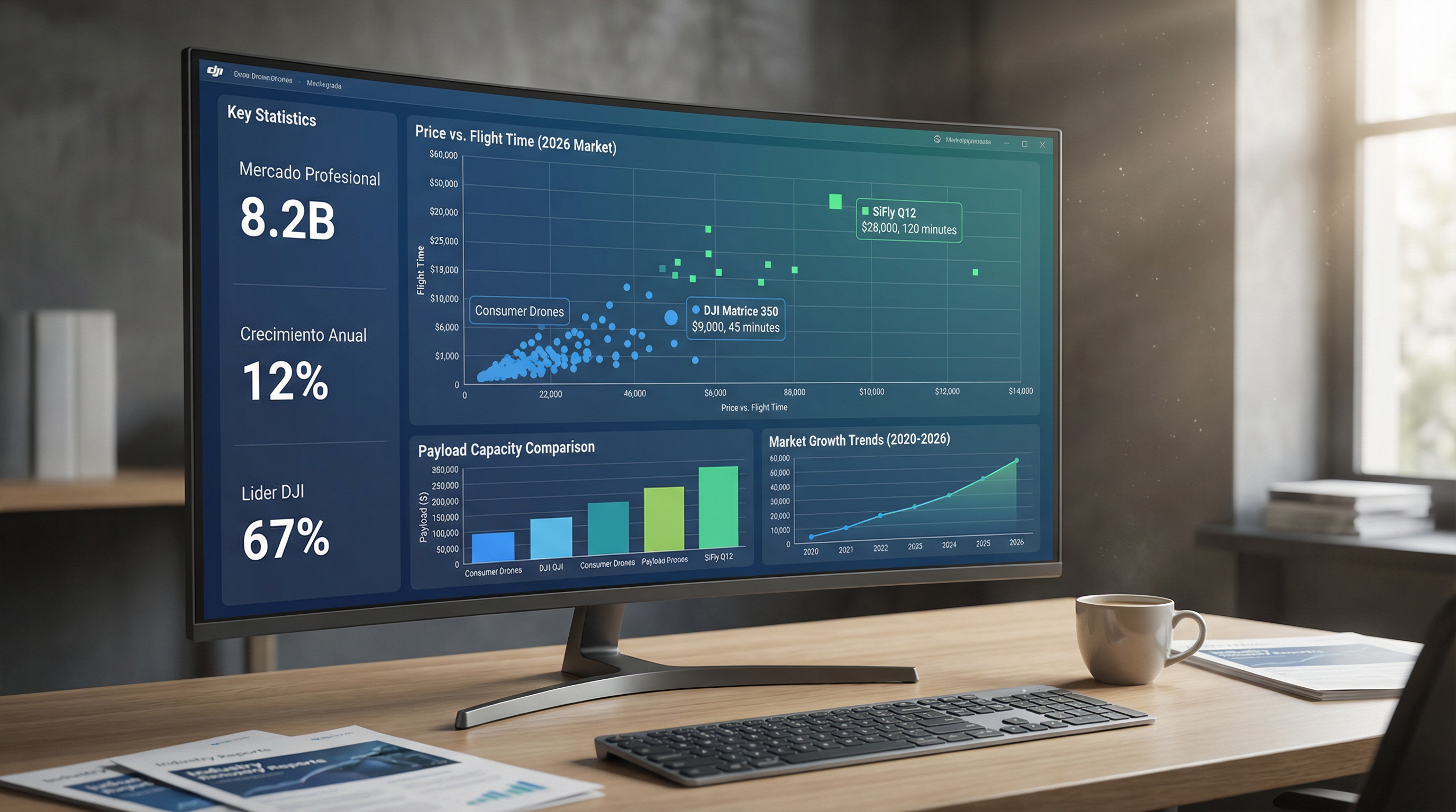 Dashboard de datos reales del mercado 2026